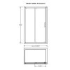 Pacific 1000mm x 900mm Sliding Door Rectangular Enclosure Package with Tray & Waste