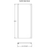 Pacific 1000mm Sliding Door Square Enclosure Package with Tray & Waste