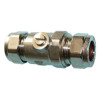 Chrome Plated Brass Compression Isolating Valve 22mm
