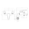 J-Dallas Chrome Bath Shower Mixer & Shower Kit