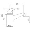 J-Dallas Chrome Basin Mono Mixer & Slotted Sprung Basin Waste