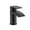 450mm Cloakroom Wall Hung Basin with Matt Black Tap & Waste Package