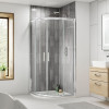 Kristal Chrome 900mm Quadrant Shower Enclosure, Tray & Waste