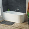 Larne 1700mm x 725mm Corner Bath & Panel - Left Hand