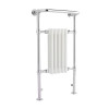 K-Rad Crown Traditional White & Chrome Heated Towel Rail Radiator (945mm x 500mm)