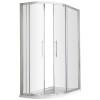 Hudson Reed Apex Chrome 1000mm x 800mm Offset Quadrant Shower Enclosure - (8mm Enclosure Only)