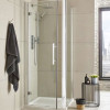 Hudson Reed Apex Chrome 760mm Shower Side Panel 8mm Glass (1950mm)