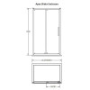 Apex 1000mm x 700mm Sliding Door Rectangular Enclosure Package With Tray & Waste