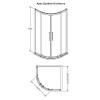 Apex 900mm Quadrant Shower Enclosure, Tray & Waste