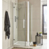 Hudson Reed Apex Chrome 700mm Hinged Shower Door