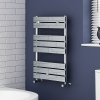 Milan 500mm x 800mm Chrome Designer Heated Towel Rail