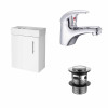 Vault 400mm White Wall Hung Compact Unit, Basin & Tap