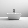 Flared Rectangular 490mm Vessel Basin - 1 Tap Hole