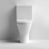 Metro Rimless Comfort Height Close Coupled Modern Toilet with Push Button Cistern & Soft Close Toilet Seat