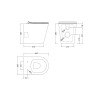 Olympus Round Rimless Back To Wall Toilet & Soft Close Seat
