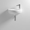 430mm Round Wall Hung Basin - 1 Tap Hole