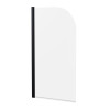 ProTek Arched Edge Black Bath Screen 800mm x 1400mm x 6mm