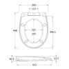 Luxury Round Quick Release Soft Close Toilet Seat