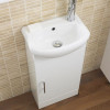 Sienna 420mm White Gloss Cabinet & Basin - 1 Tap Hole