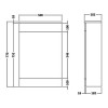 Sienna 920mm Cloakroom Suite Package