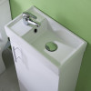 Vault 400mm White Gloss Floor Standing Cabinet & Basin - 1 Tap Hole