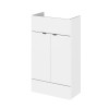 Hudson Reed Fusion White Gloss 500mm Basin Unit (255mm Deep)