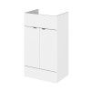 Monte Carlo White Gloss 500mm Basin Unit (355mm Deep)