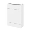 Monte Carlo White Gloss 600mm WC Unit (255mm Deep)