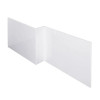 White Gloss 1700mm Square Shower Bath Front Panel