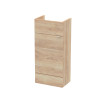 Hudson Reed Fusion Bleached Oak 400mm Basin Unit (255mm Deep)