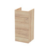 Hudson Reed Fusion Bleached Oak 400mm Basin Unit (355mm Deep)
