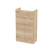 Hudson Reed Fusion Bleached Oak 500mm Basin Unit (255mm Deep)