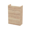 Hudson Reed Fusion Bleached Oak 600mm Basin Unit (255mm Deep)