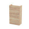 Hudson Reed Fusion Bleached Oak 500mm WC Unit (255mm Deep)