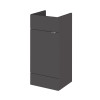 Hudson Reed Fusion Grey Gloss 400mm Basin Unit (355mm Deep)