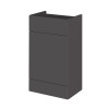 Hudson Reed Fusion Grey Gloss 500mm WC Unit (355mm Deep)