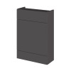Monte Carlo Grey Gloss 600mm WC Unit (255mm Deep)