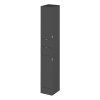 Hudson Reed Fusion Grey Gloss 300mm Floorstanding Tall Unit (355mm Deep)