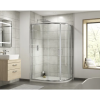 Ice 1200mm x 800mm Offset Quadrant Shower Enclosure, Tray & Waste - Right Hand