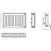 Kompact Type 21 Double-Panel Single Convector Radiator 600mm x 400mm