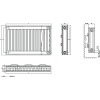 Kompact Type 21 Double-Panel Single Convector Radiator 600mm x 600mm