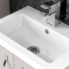 Jewel 500mm Polymarble Rear Tap Basin - 1 Tap Hole