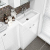 Jewel 600mm Polymarble Rear Tap Basin - 1 Tap Hole