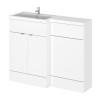 Hudson Reed 1000mm L Shape Polymarble Basin - Left Hand