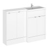 Hudson Reed 1200mm L Shape Polymarble Basin - Right Hand
