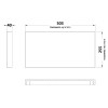 Monte Carlo 500mm Polymarble WC Top (255mm Deep)