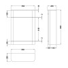 Eclipse 550mm White Gloss WC Unit