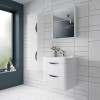 Parade 350mm x 1400mm White Gloss Wall Mounted Cabinet