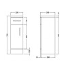 Mayford 250mm x 300mm Gloss White Cupboard