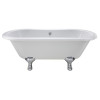 Kingsbury 1700mm x 730mm Freestanding Double Ended Bath & Corbel Leg Set